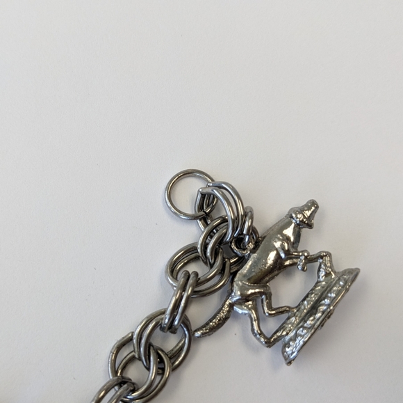EVC SILVER TONE CHARM BRACELET - Picture 10 of 14